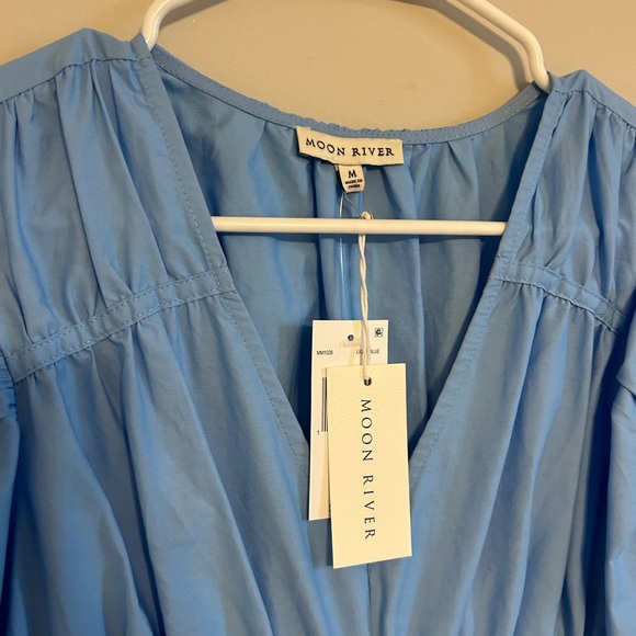 Anthropologie Moon River Light Blue Dress - Picture 6 of 8